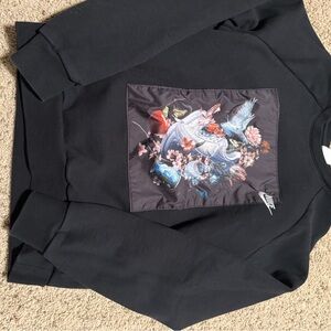 Nike Black and Multicolor Graphic Sweatshirt